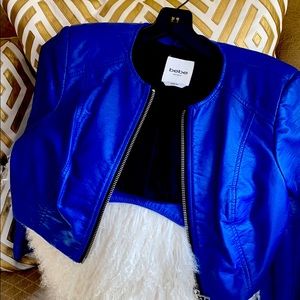 Royal Blue cropped Jacket